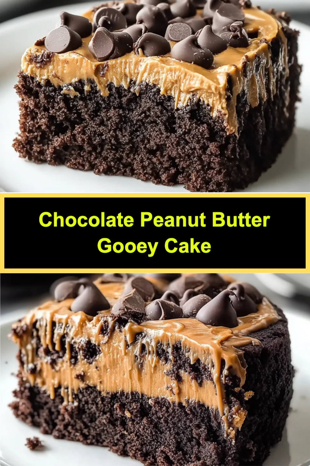 Chocolate Peanut Butter Gooey Cake