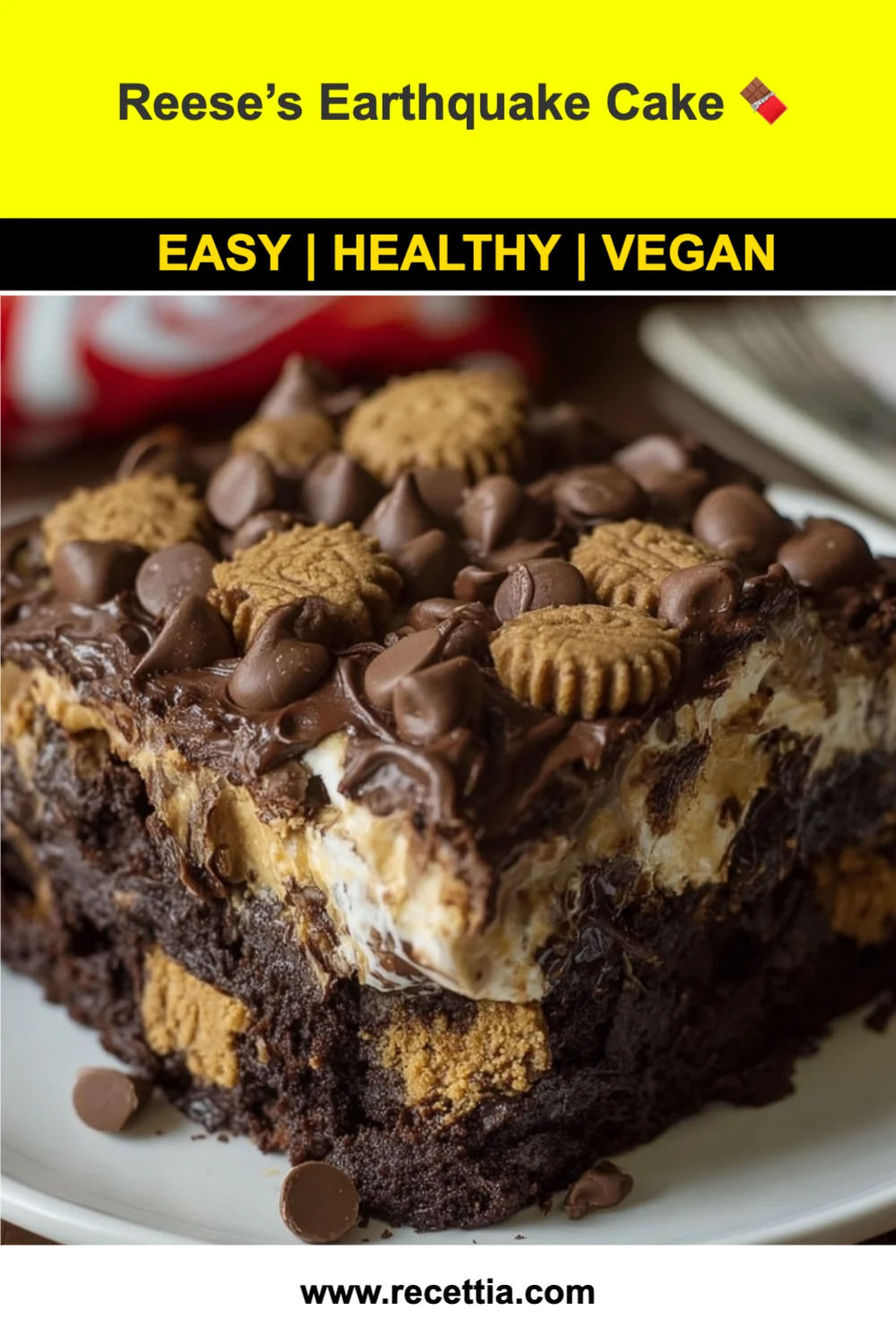 Decadent Reese’s Earthquake Cake Recipe You Must Try for Chocolate and Peanut Butter Lovers!