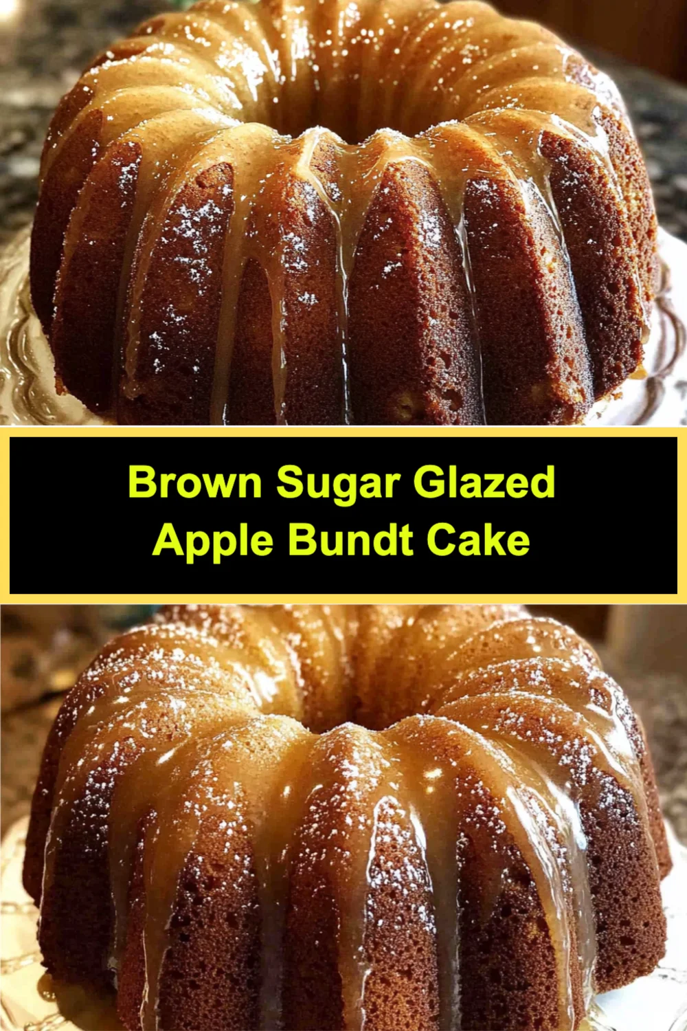 Brown Sugar Glazed Apple Bundt Cake