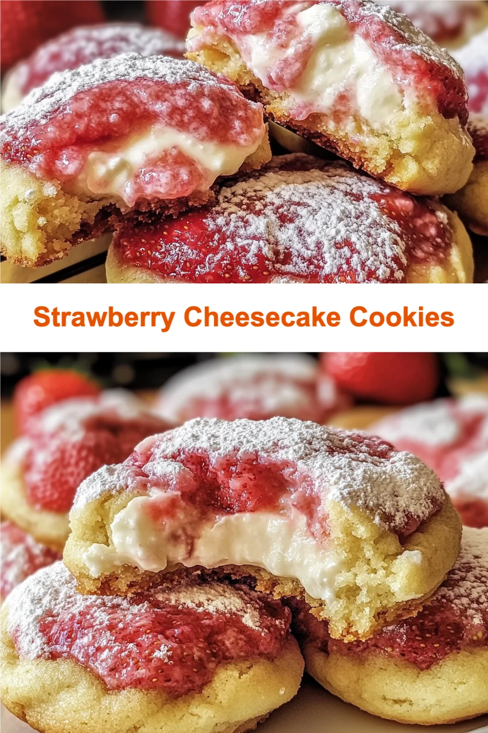 Strawberry Cheesecake Cookies