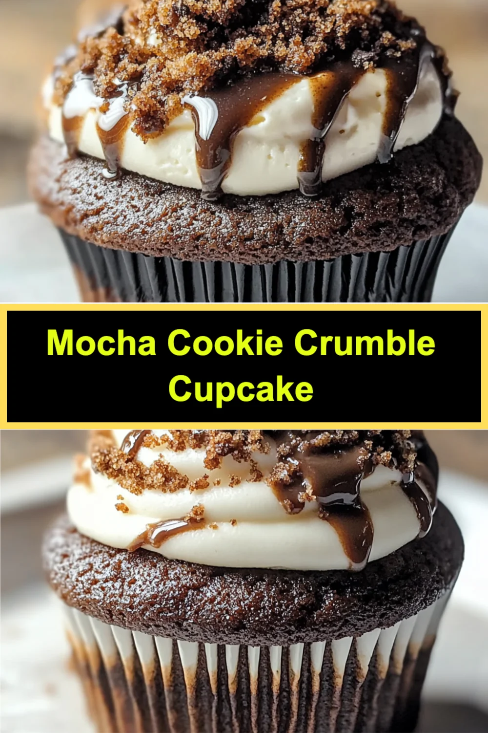 Mocha Cookie Crumble Cupcake