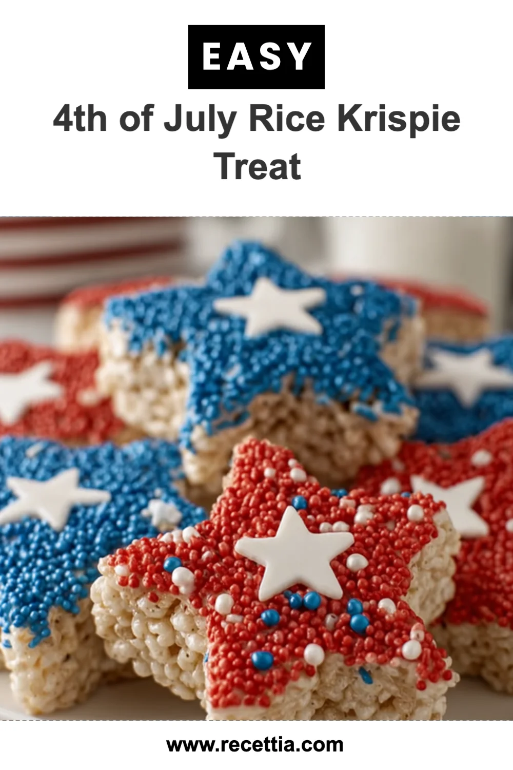 4th of July Rice Krispie Treats Recipe (Festive and Fun!)