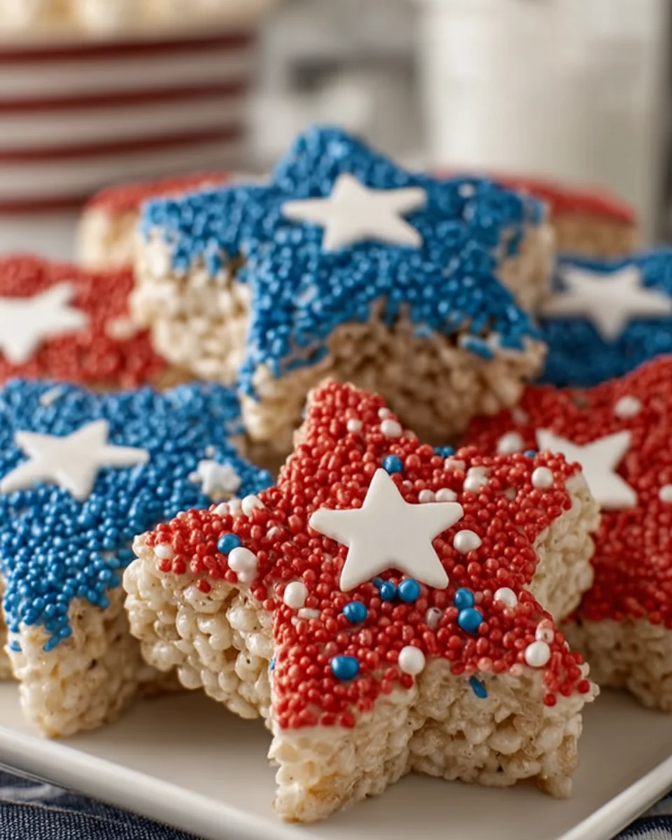 4th of July Rice Krispie Treats Recipe (Festive and Fun!)