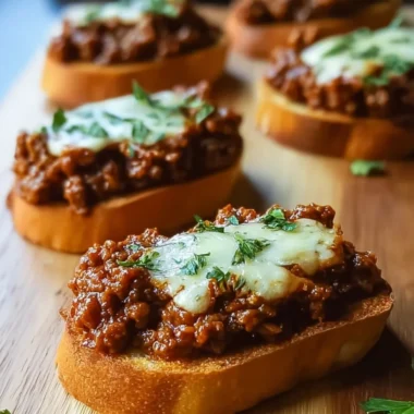 Delicious Open Face Garlic Toast Sloppy Joes Recipe