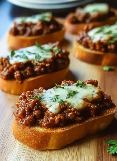 Delicious Open Face Garlic Toast Sloppy Joes Recipe