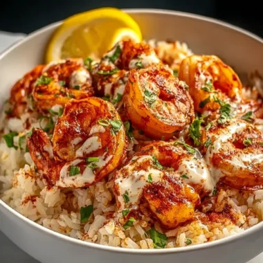 Delicious Spicy Cajun Shrimp & Rice Bowl Recipe