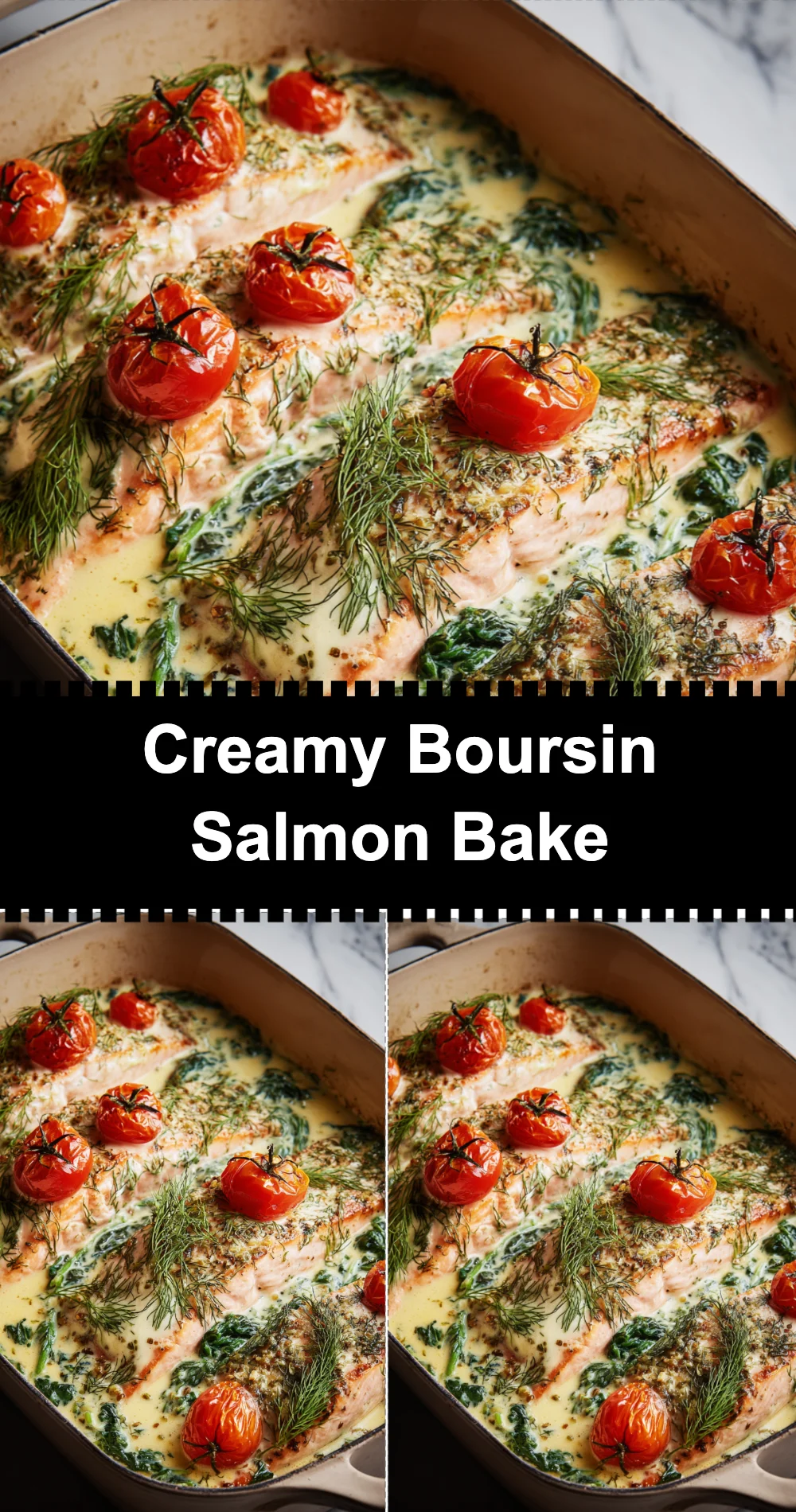 Deliciously Easy Creamy Boursin Salmon Bake Recipe
