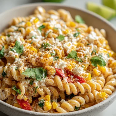 Deliciously Easy Healthy Street Corn Pasta Salad Recipe