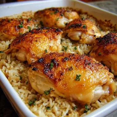 Deliciously Easy Oven Baked Chicken and Rice Recipe