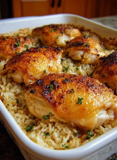 Deliciously Easy Oven Baked Chicken and Rice Recipe