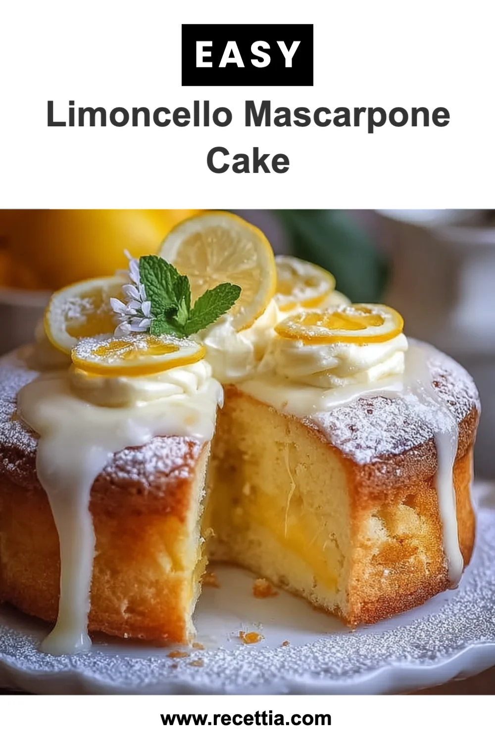 Delightful Limoncello Mascarpone Cake Recipe