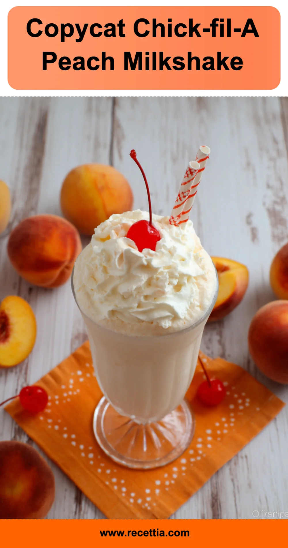 Easy Copycat Chick-fil-A Peach Milkshake Recipe