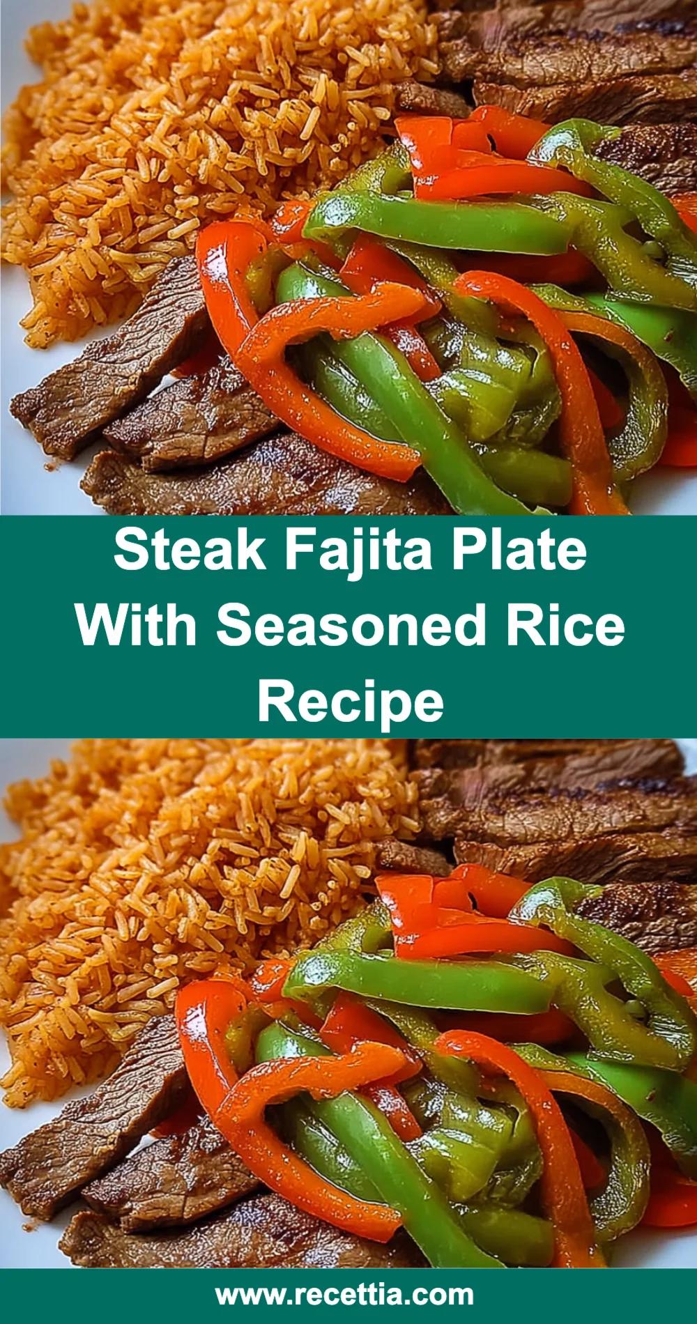 Easy Steak Fajita Plate With Seasoned Rice Recipe