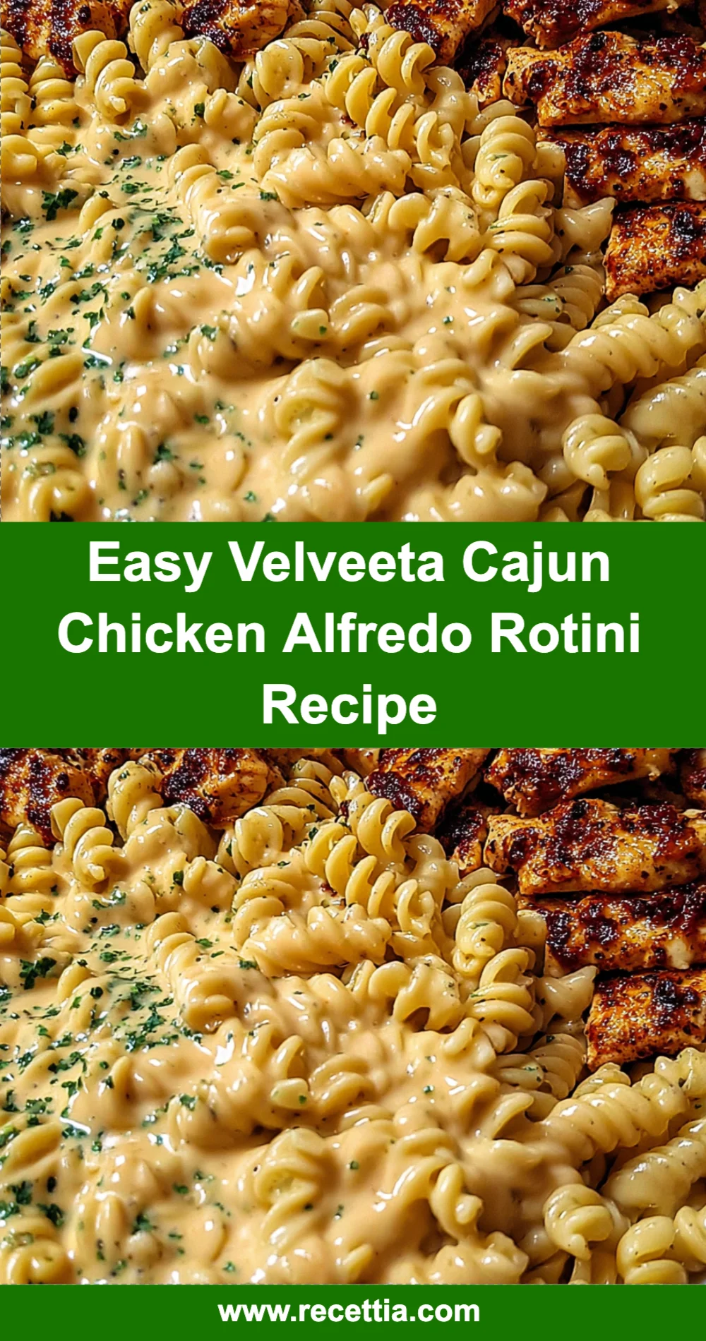 Easy Velveeta Cajun Chicken Alfredo Rotini Recipe for a Creamy Weeknight Dinner Delight!