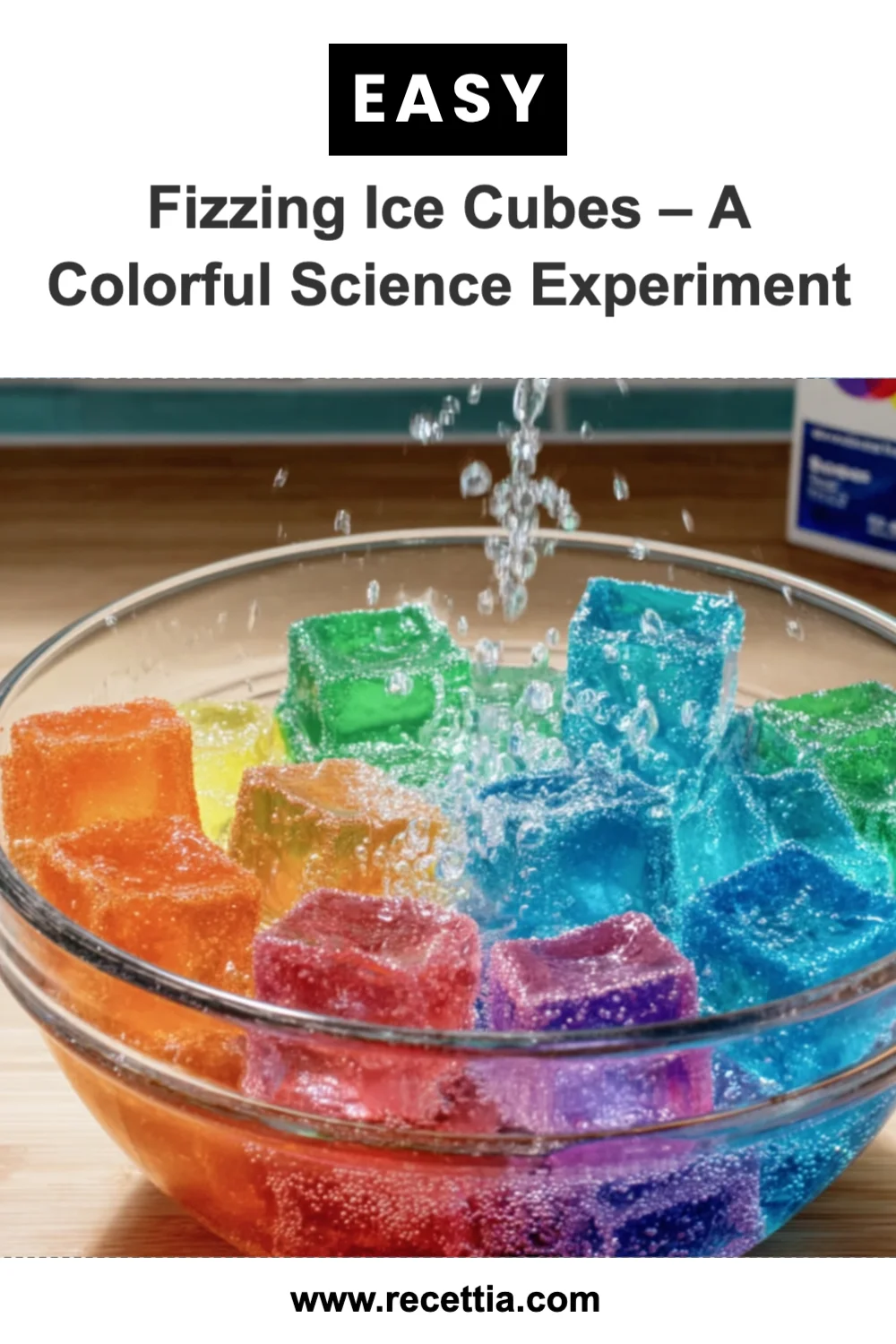 Fizzing Ice Cubes Science Experiment Recipe