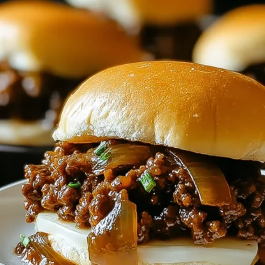 Irresistible French Onion Beef Sloppy Joes Recipe