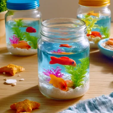 Delightful Edible Aquarium Terrariums DIY Project