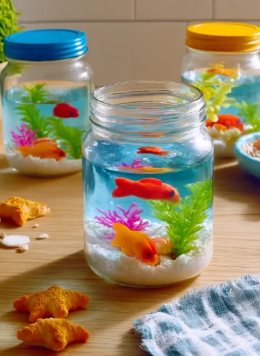 Delightful Edible Aquarium Terrariums DIY Project