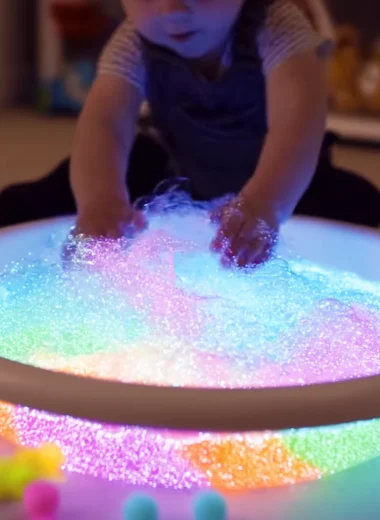 DIY Glow Bubble Foam Play Recipe for Magical Fun