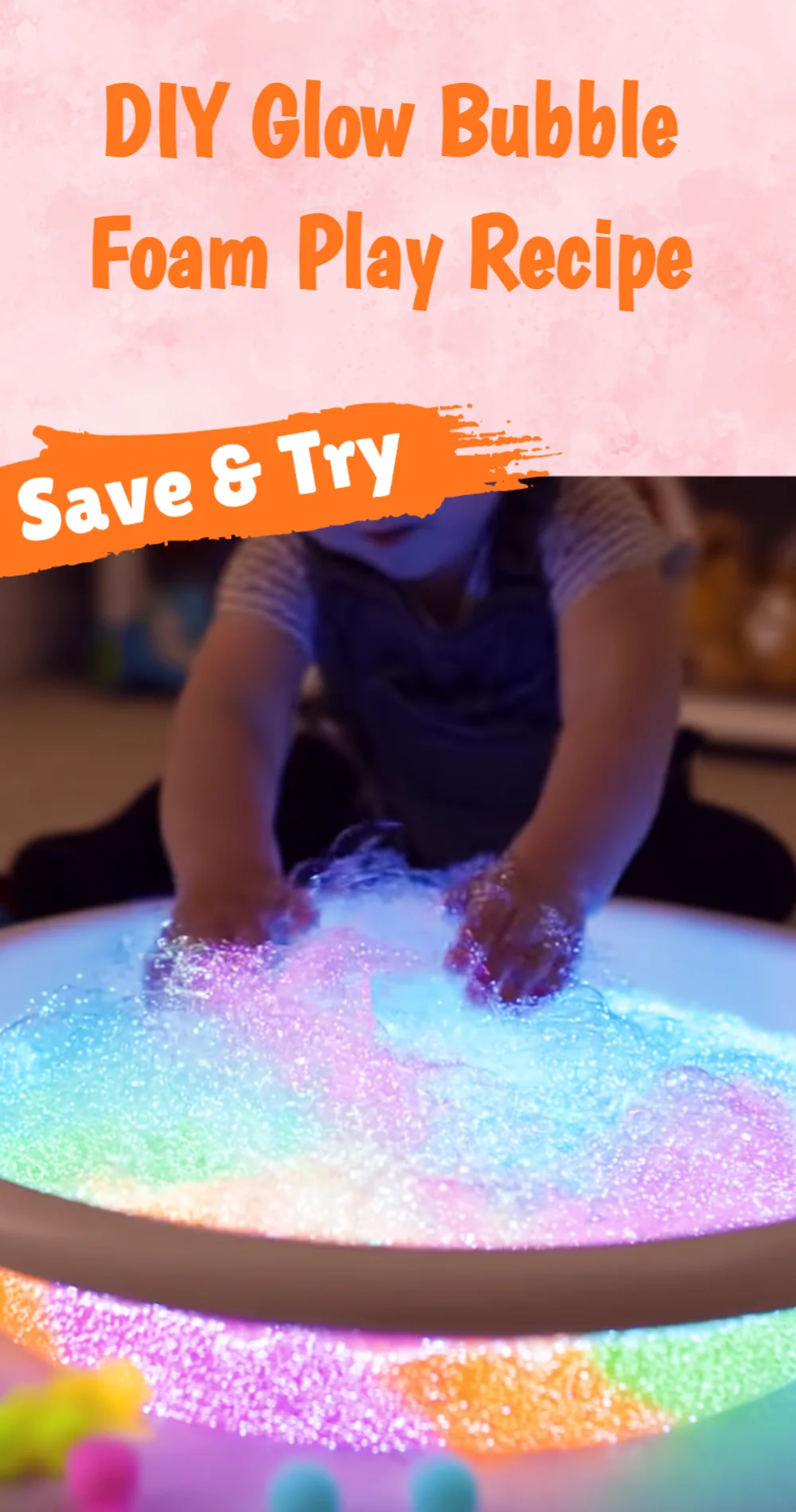 DIY Glow Bubble Foam Play Recipe: Light Up Your Playtime with Colorful Fun!