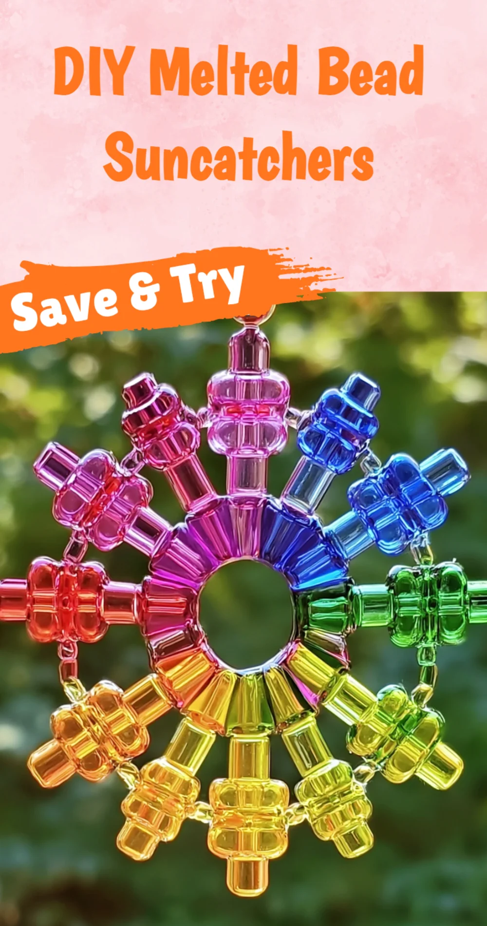 Brighten Your Home with Magical DIY Melted Bead Suncatchers for Colorful Light Play
